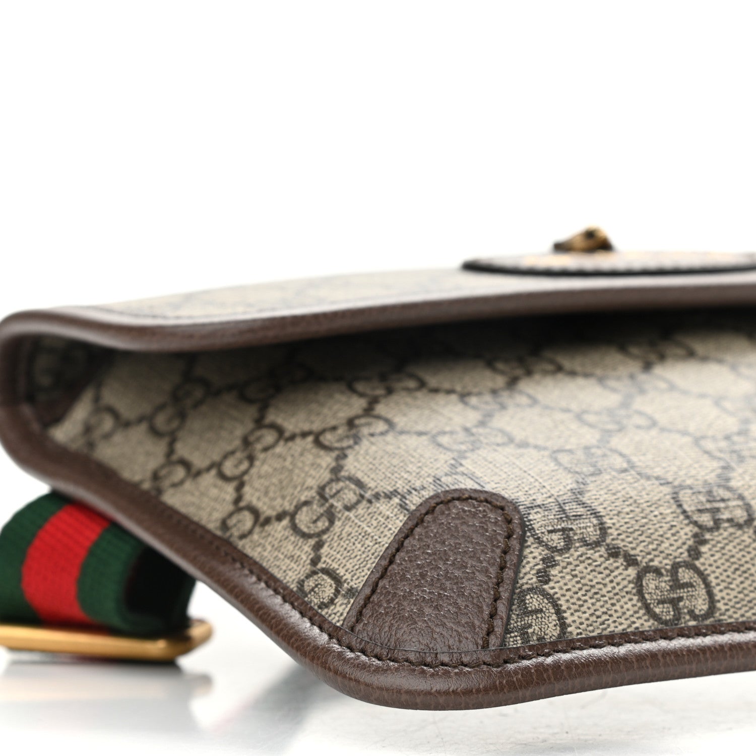 Gucci GG Supreme Monogram Neo Vintage Web Belt Bag Brown 9 of 11