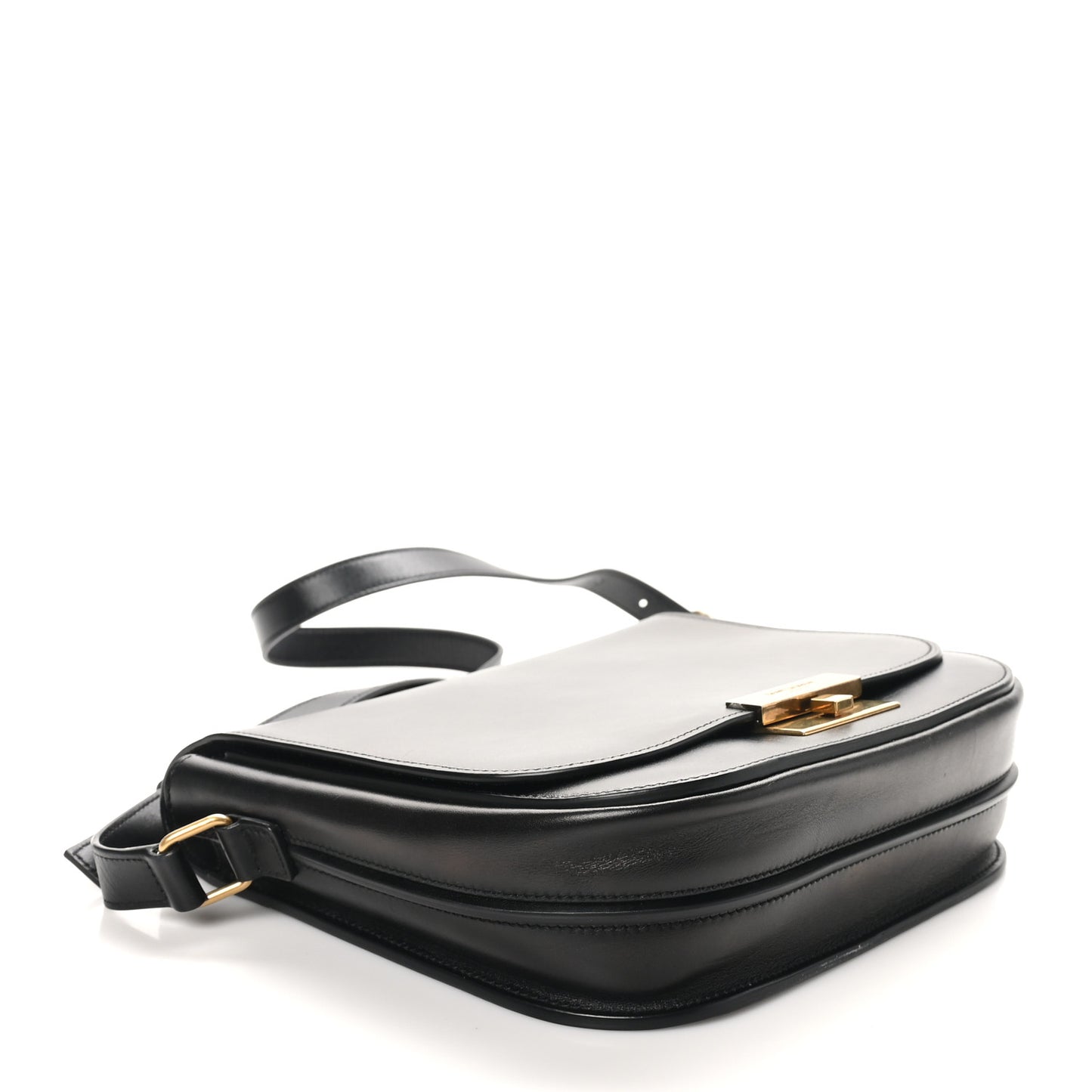 Calfskin Betty Messenger Black