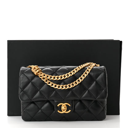Chanel Lambskin Quilted Small Pillow Crush Flap Black 11 of 11