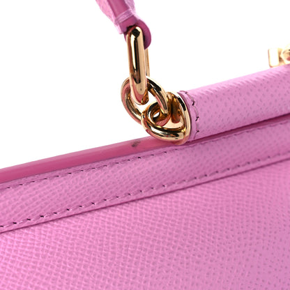 Dolce & Gabbana Dauphine Small Miss Sicily Satchel Pink 9 of 10