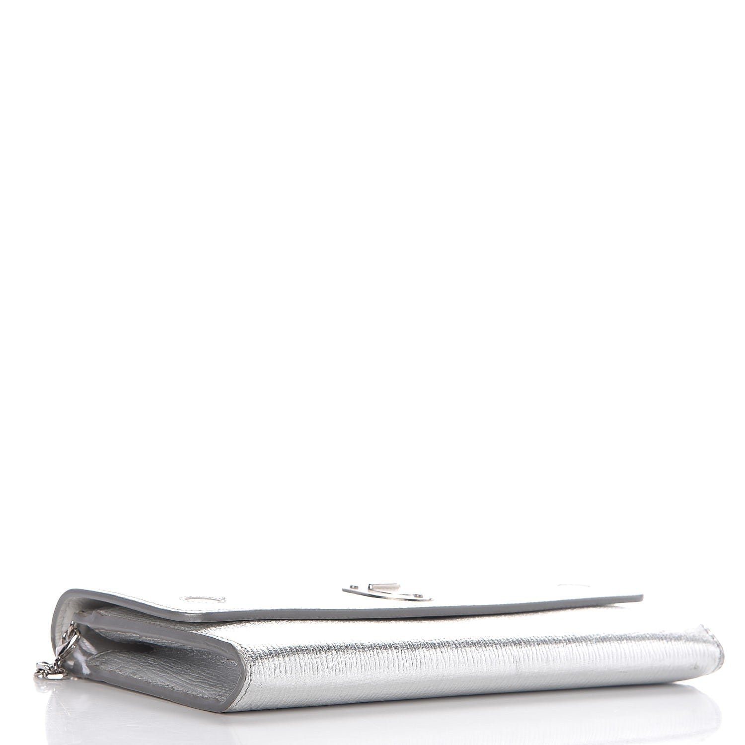 Christian Dior Goatskin Diorever Wallet On Chain Argent 4 of 9