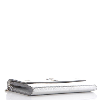Christian Dior Goatskin Diorever Wallet On Chain Argent 4 of 9