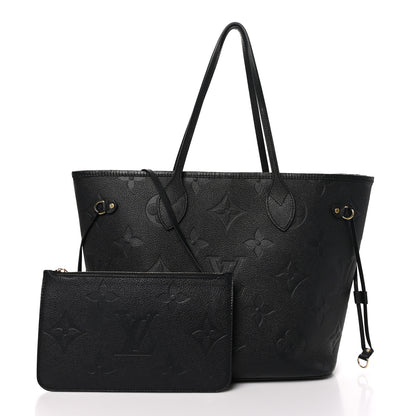 Louis Vuitton Empreinte Monogram Giant Neverfull MM Black 3 of 11