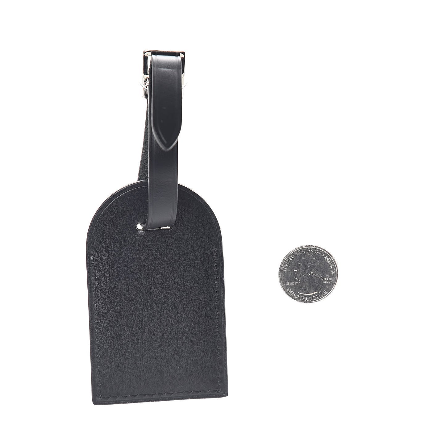 Calfskin Canada Luggage Tag Black
