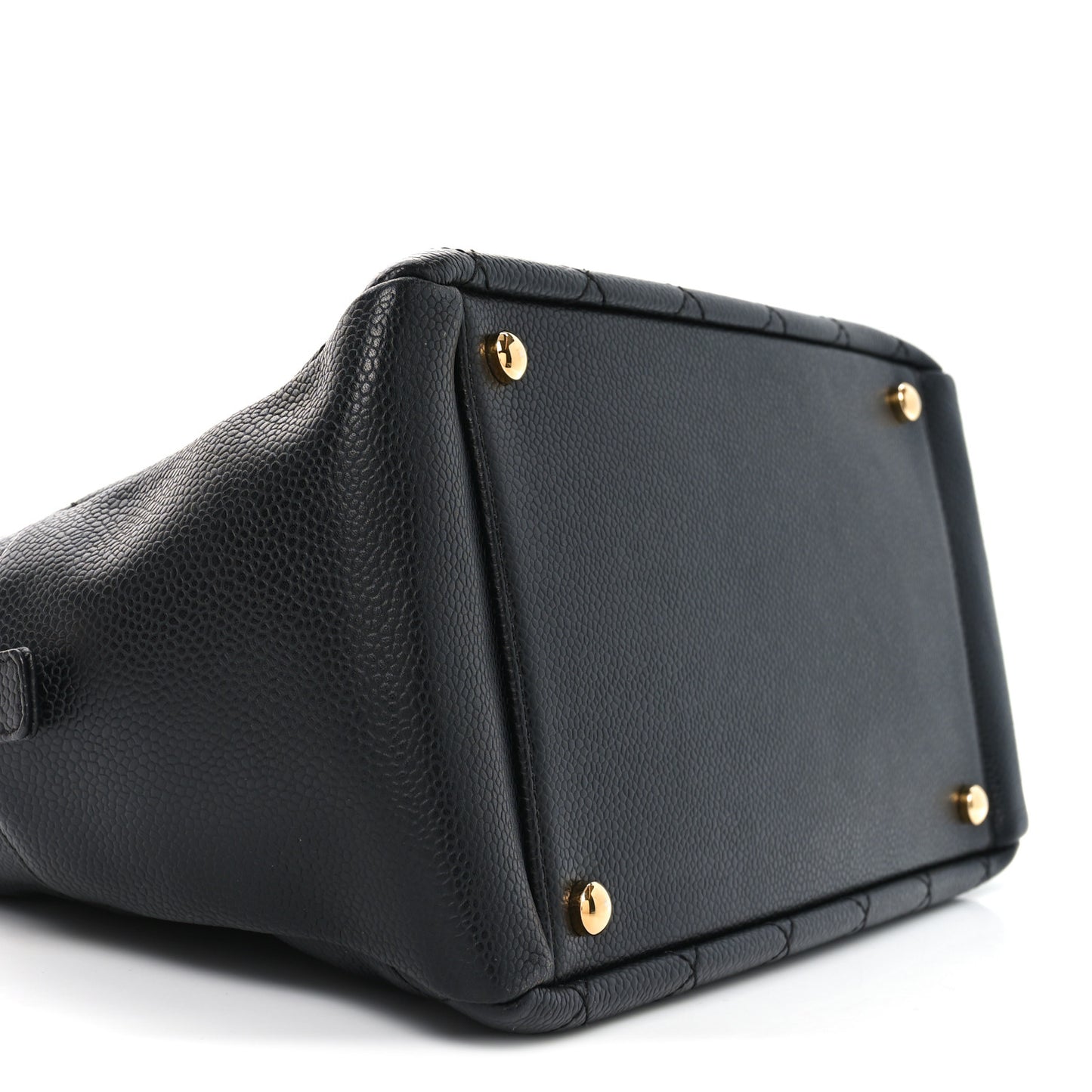Caviar Quilted Petit Timeless Tote PTT Black