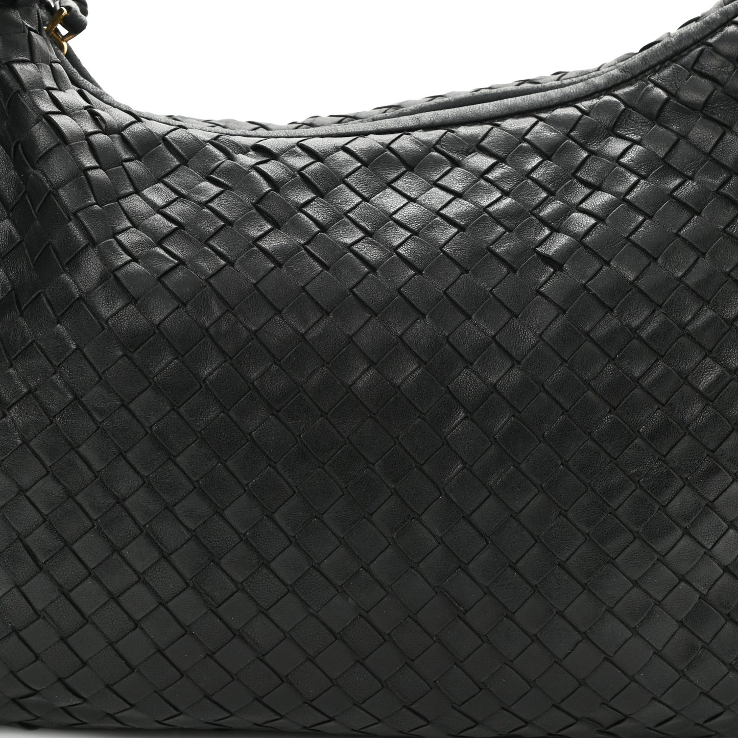 Nappa Intrecciato Medium Veneta Hobo Black