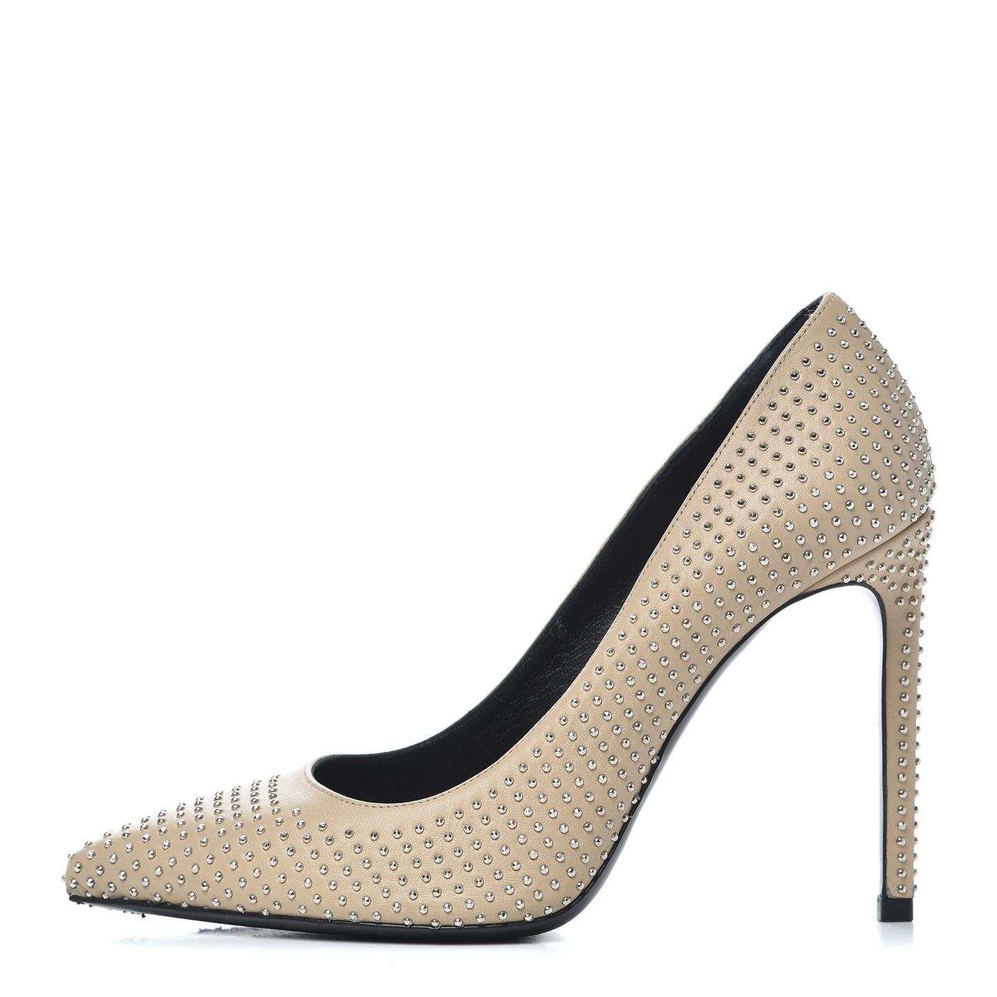 Calfskin Micro Stud Paris 105 Pumps 36.5 Beige