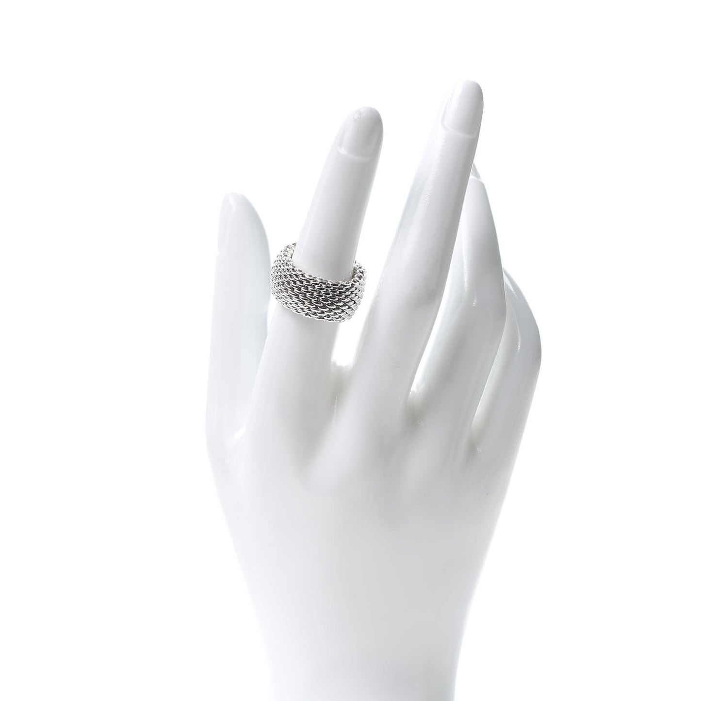 Sterling Silver Somerset Mesh Ring 53 6.5