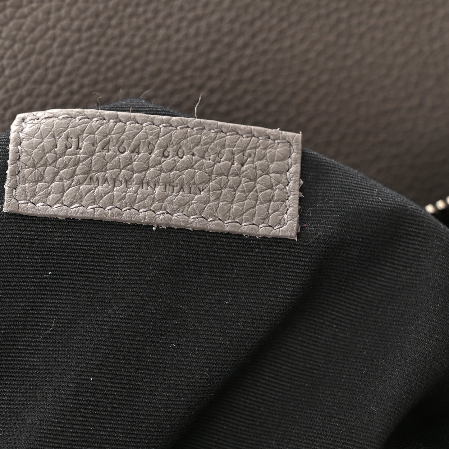 Grained Calfskin Small Supple Sac De Jour Mouse Grey