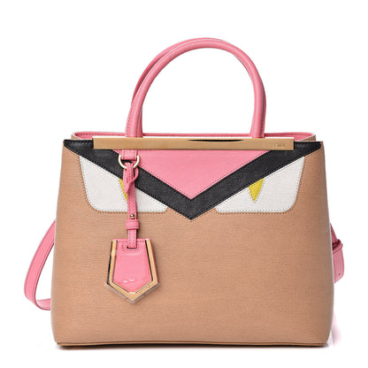 Fendi Vitello Elite Monster Petite 2Jours Tote Cuoio Lollypop Multicolor 1 of 8