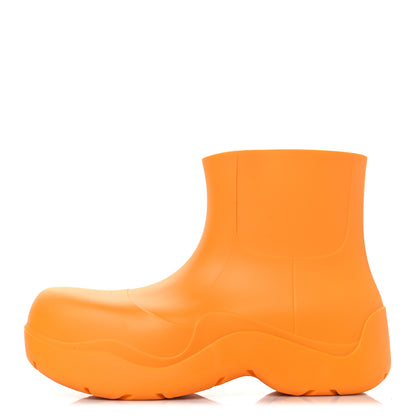 Bottega Veneta Rubber Mens Puddle Ankle Boots 42 Tangerine 1 of 9