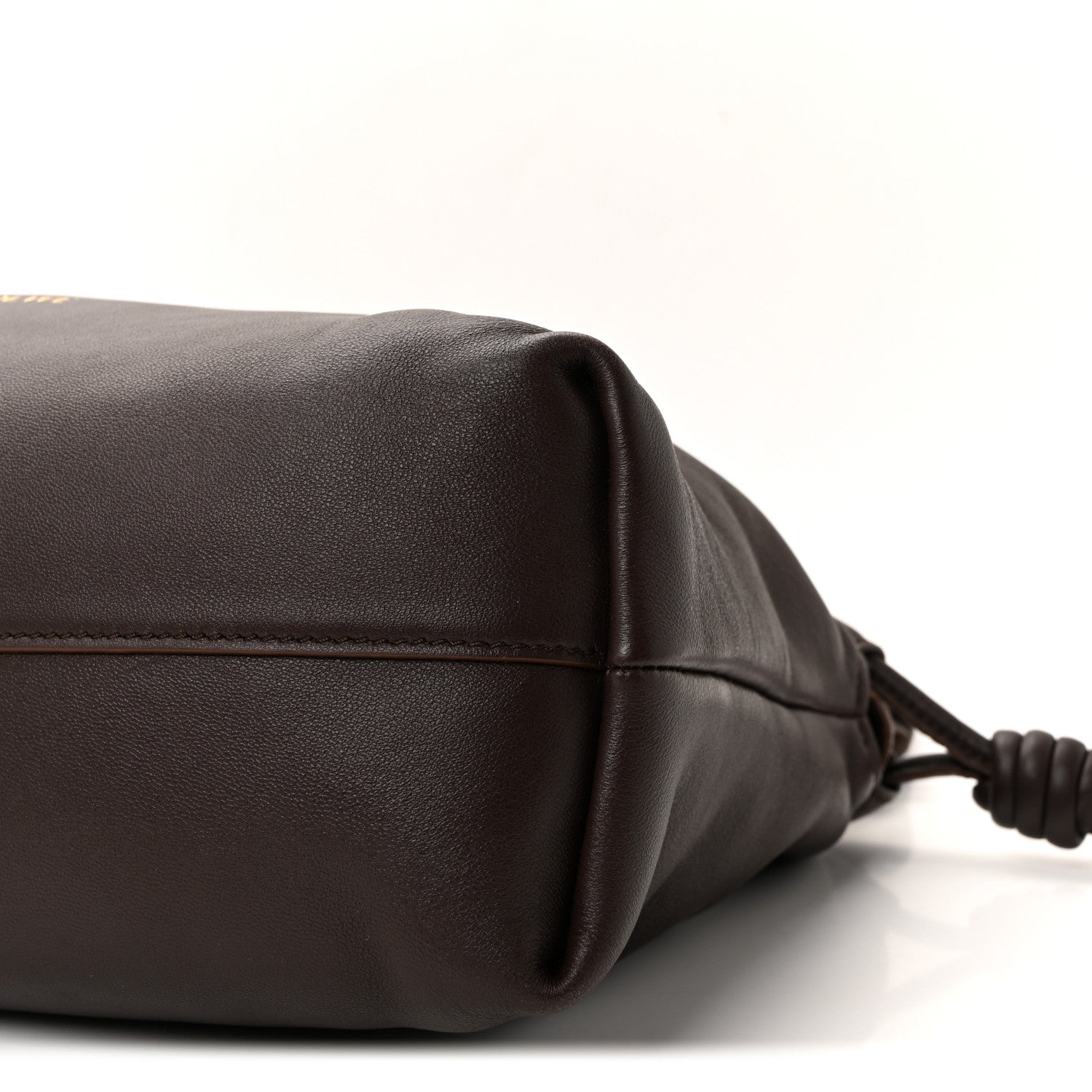 Loewe Mellow Nappa Medium Donut Chain Flamenco Knot Clutch Dark Burgundy 10 of 11