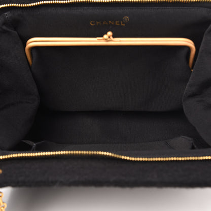 Chanel Jersey Quilted Shopping Tote Black 6 of 13