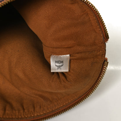 MCM Visetos Liz Shopper Tote Pouch Cognac 7 of 12