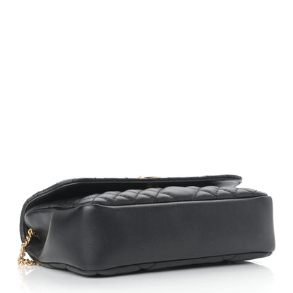 Versace Nappa Barocco Quilted Vanitas Crossbody Black 4 of 8