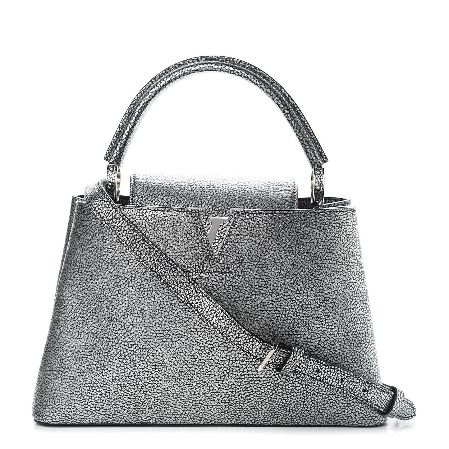 Taurillon Capucines PM Chrome