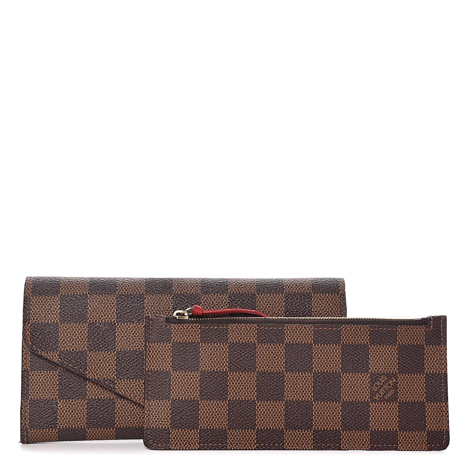Louis Vuitton Damier Ebene Josephine Wallet Red 10 of 10