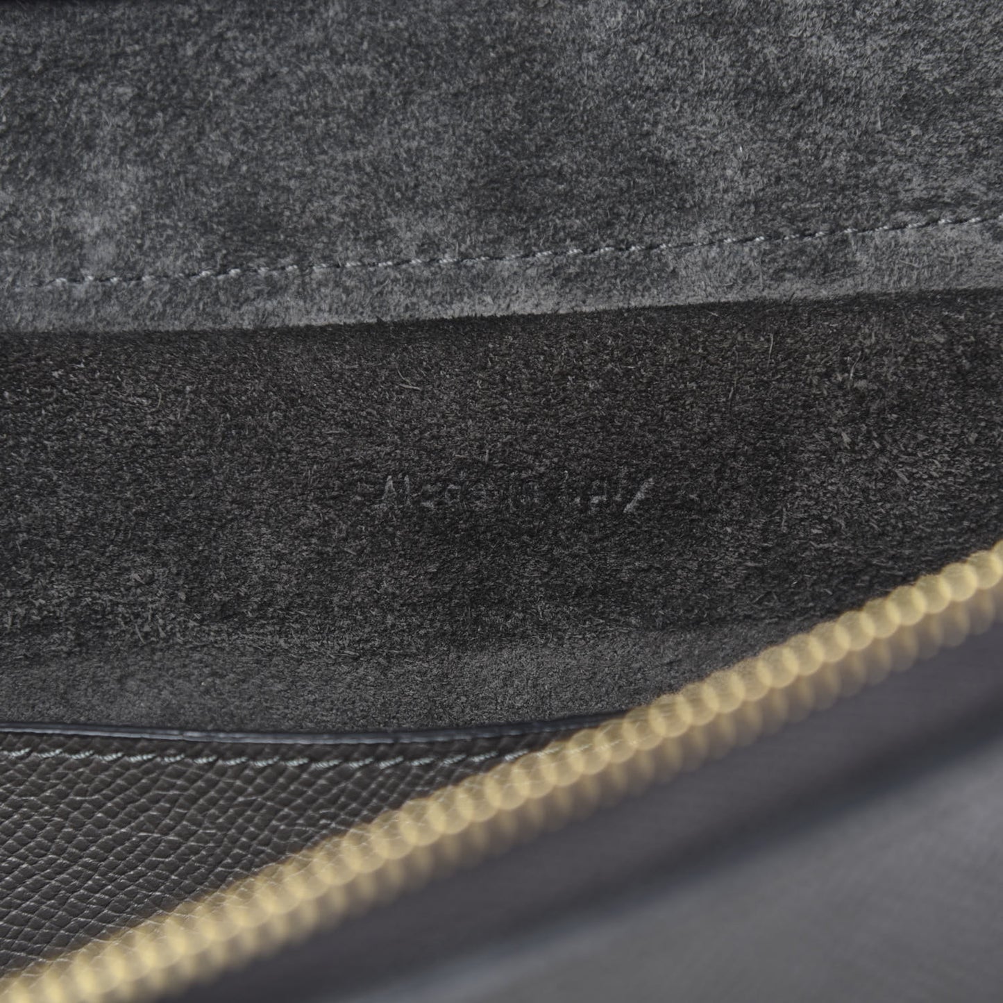 Grained Calfskin Micro Belt Bag Grey