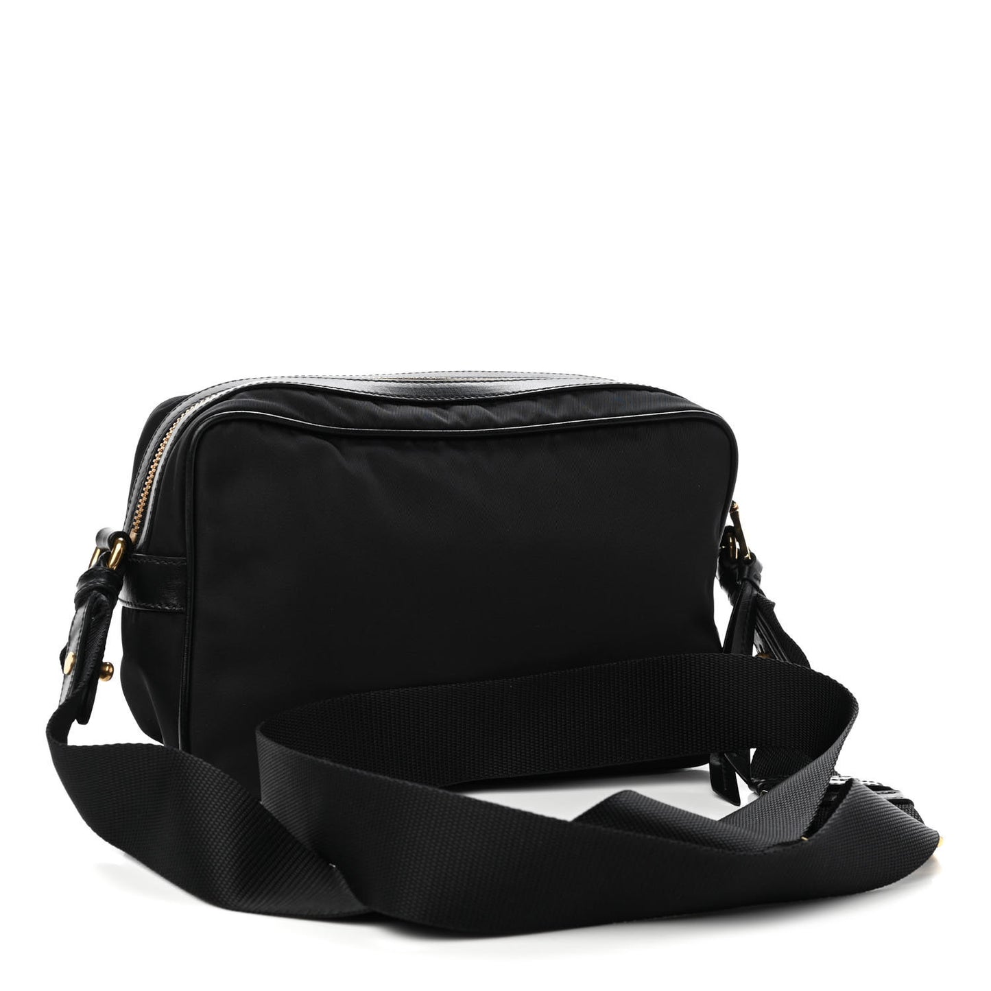 Nylon Tessuto Vela Crossbody Bag Black
