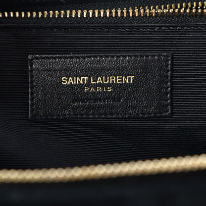 Saint Laurent Suede Monogram Cassandre Shopper Black 7 of 7
