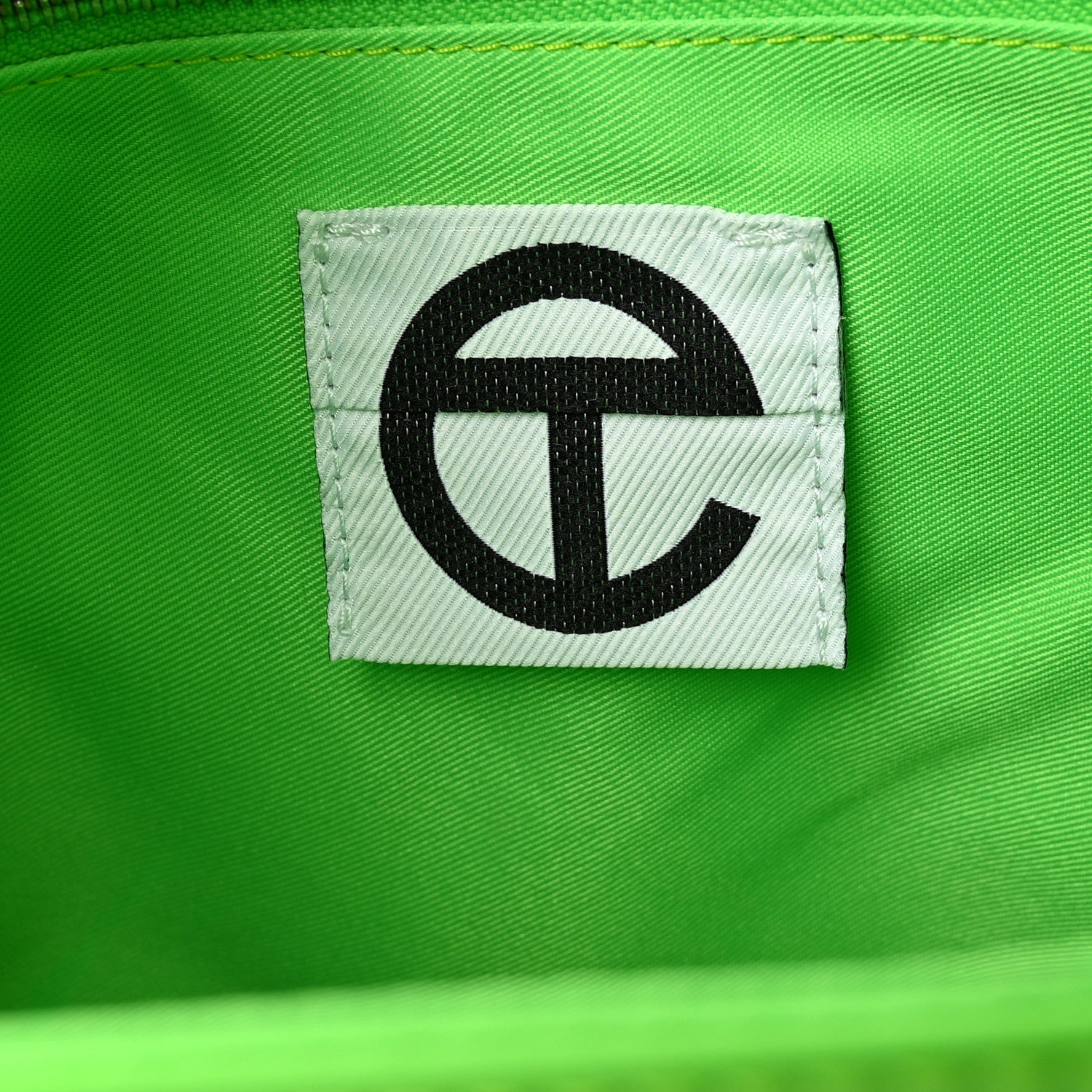 Telfar Vegan Leather Medium Shopping Bag Highlighter Green 6 of 10
