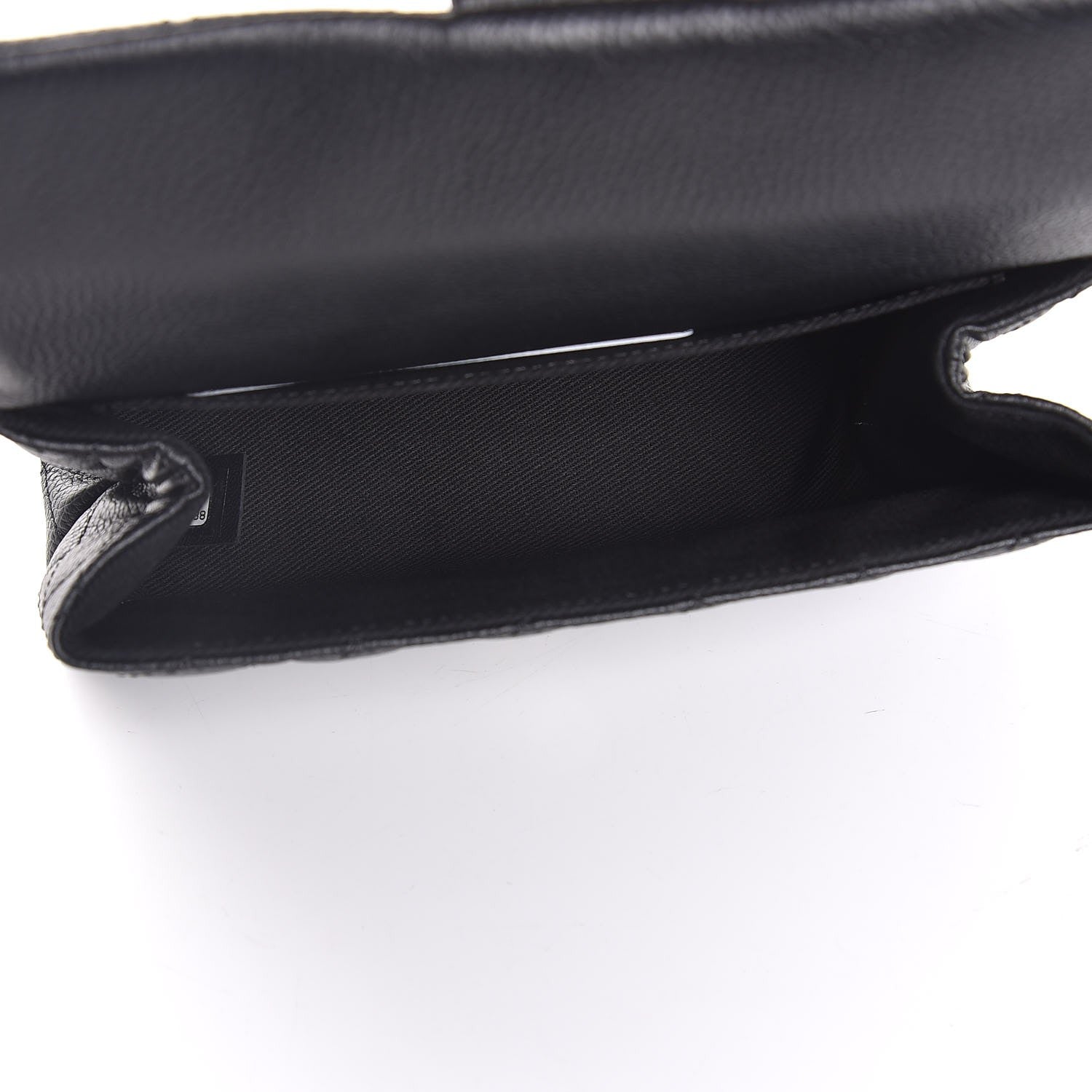 Chanel Grained Calfskin Quilted 2.55 Reissue Flap Belt Bag Clutch Black 5 of 8