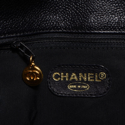 Chanel Caviar Large CC Shoulder Bag Black 6 of 8