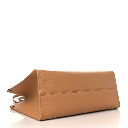 Louis Vuitton Empreinte Monogram Giant Onthego MM Arizona Creme 4 of 8