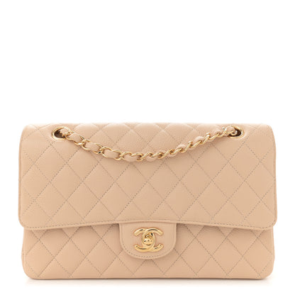 Chanel Caviar Quilted Medium Double Flap Beige 1 of 11