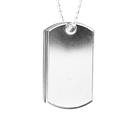 Gucci Sterling Silver Dog Tag Necklace 4 of 5