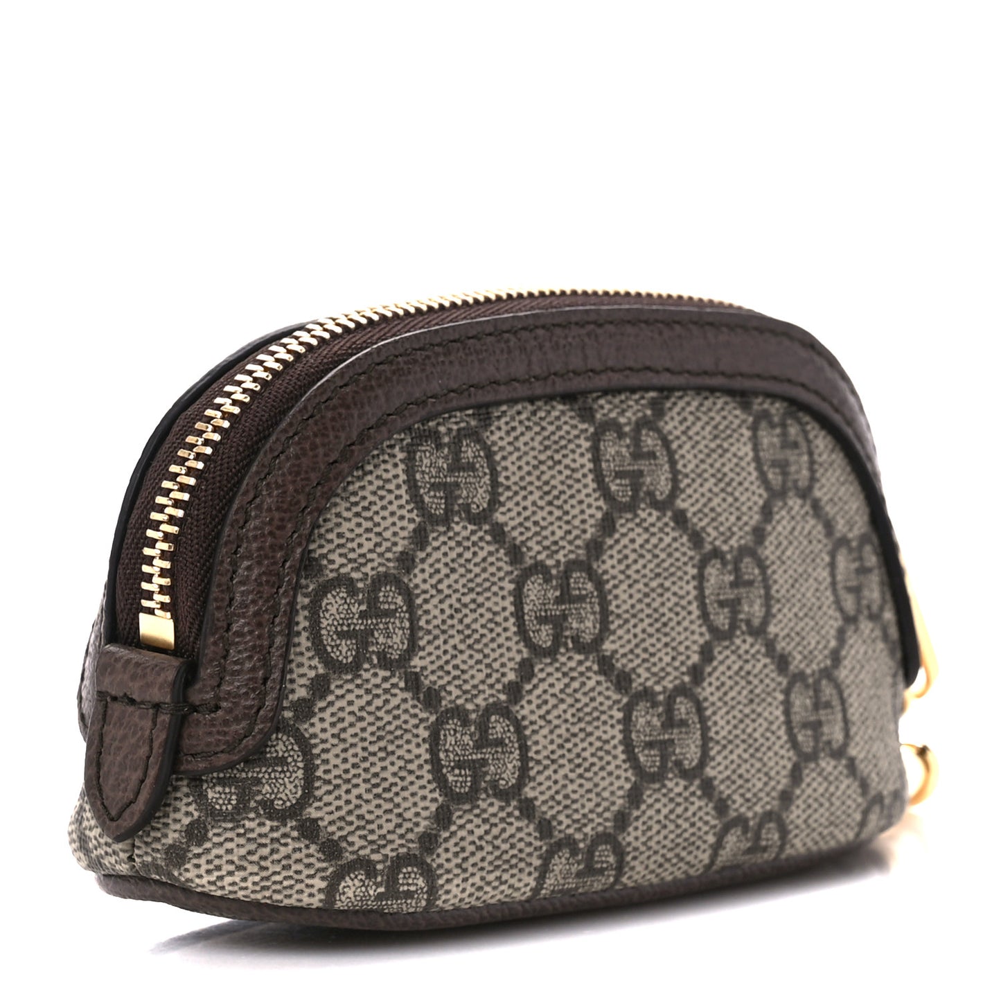 GG Supreme Monogram Web Ophidia Dome Key Pouch Beige New Acero