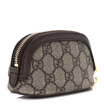 Gucci GG Supreme Monogram Web Ophidia Dome Key Pouch Beige New Acero 3 of 10
