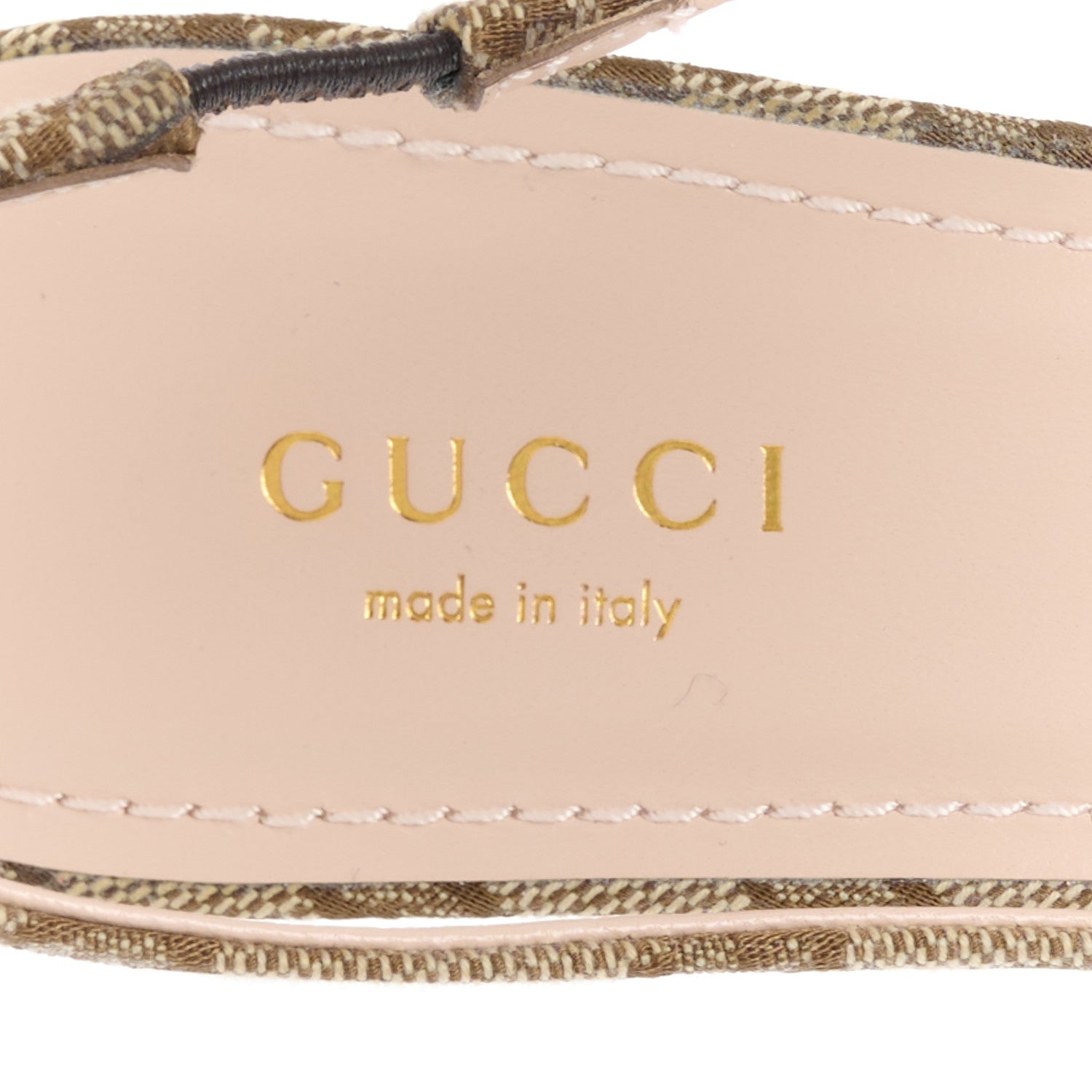 Gucci Monogram Horsebit 35mm Slingback Pumps 39 Beige Ebony Cocoa 37.5 Beige Ebony Cocoa 7 of 11