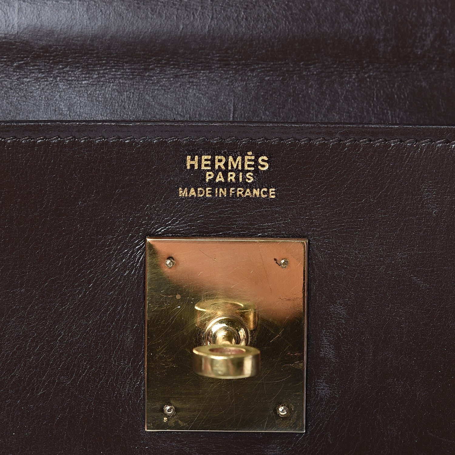Hermes Box Kelly Retourne 32 Chocolate 13 of 64