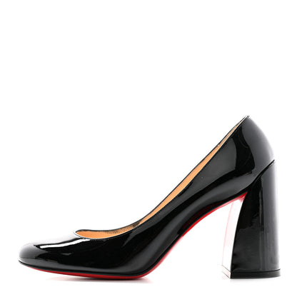 Christian Louboutin Patent Calfskin Miss Sab 85 Pumps 37.5 Black 1 of 11
