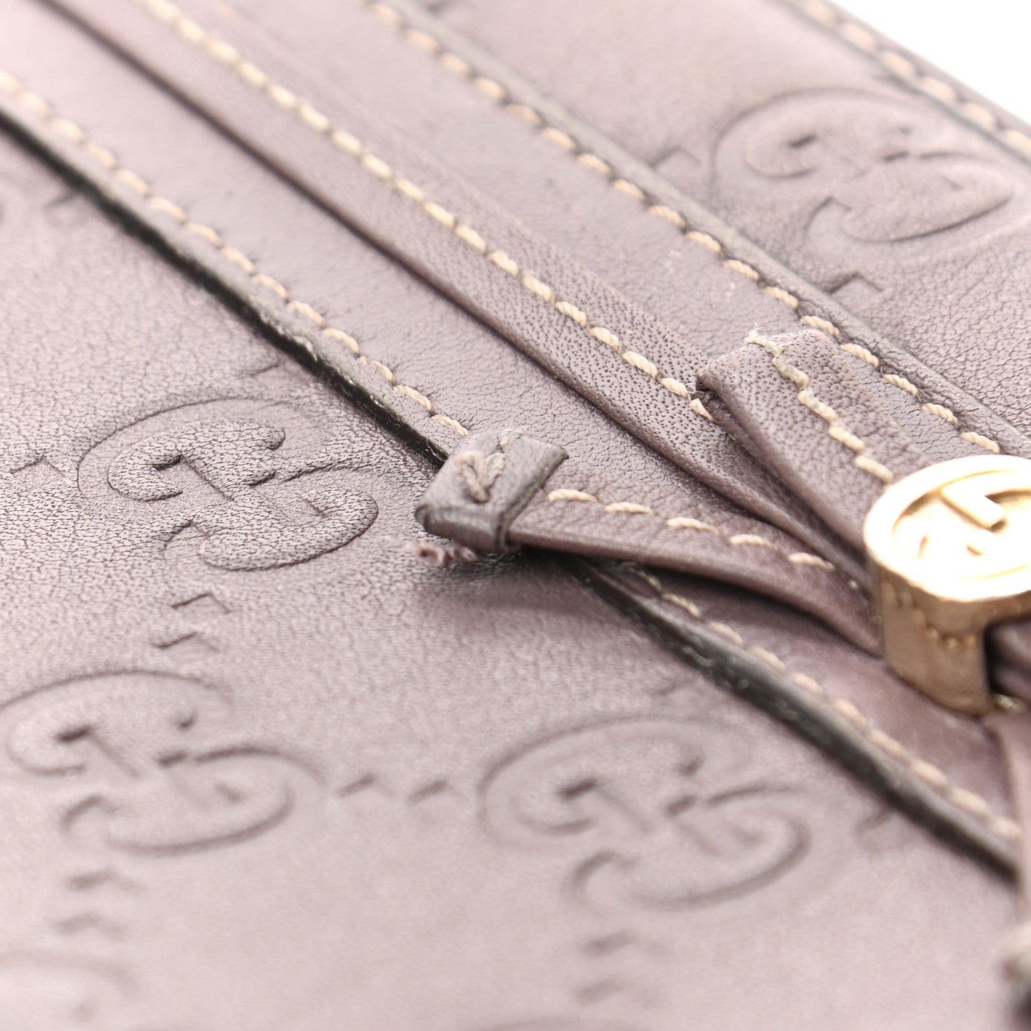 Gucci Guccissima Princy Zip Around Wallet Purple 10 of 12