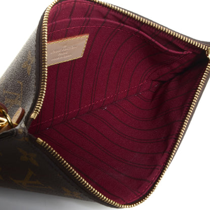 Louis Vuitton Monogram Neverfull MM GM Pochette Fuchsia 5 of 7