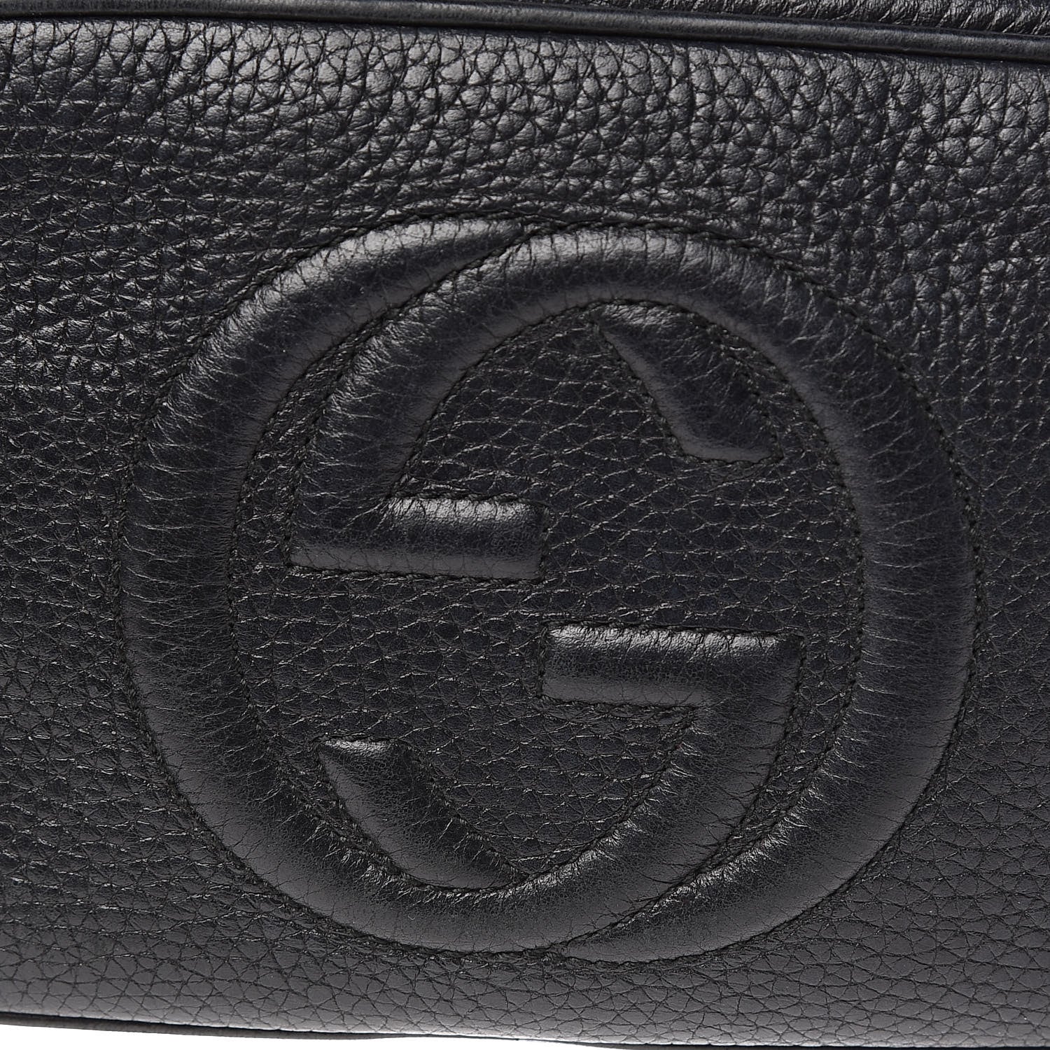 Gucci Pebbled Calfskin Mini Soho Disco Bag Black 10 of 10