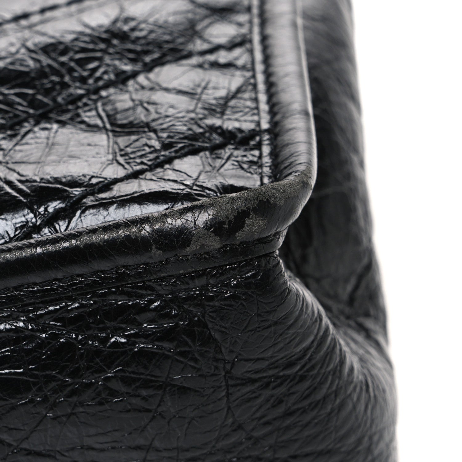 Saint Laurent Crinkled Calfskin Matelasse Monogram Baby Niki Chain Satchel Black 11 of 12
