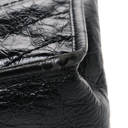 Saint Laurent Crinkled Calfskin Matelasse Monogram Baby Niki Chain Satchel Black 11 of 12