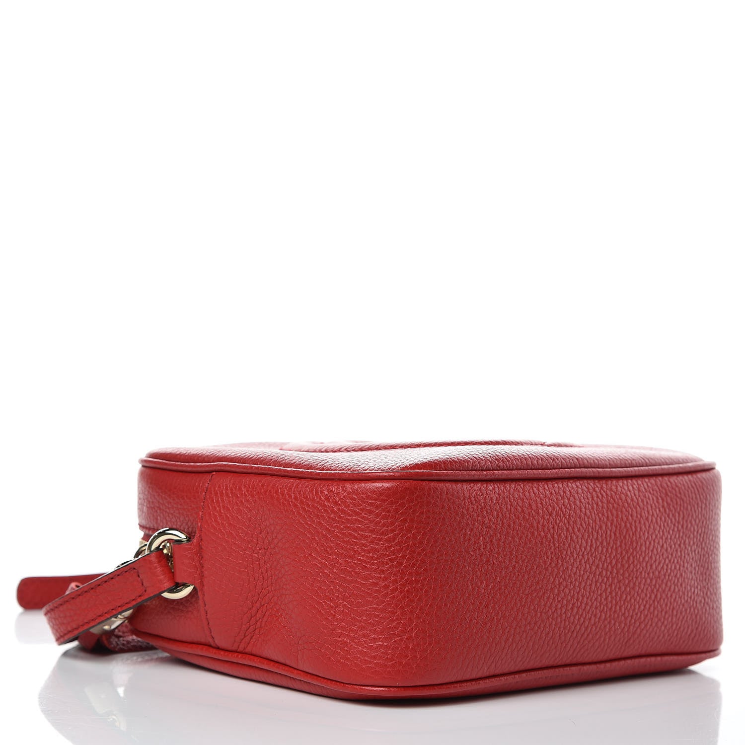 Gucci Pebbled Calfskin Small Soho Disco Bag Tabasco Red 4 of 9
