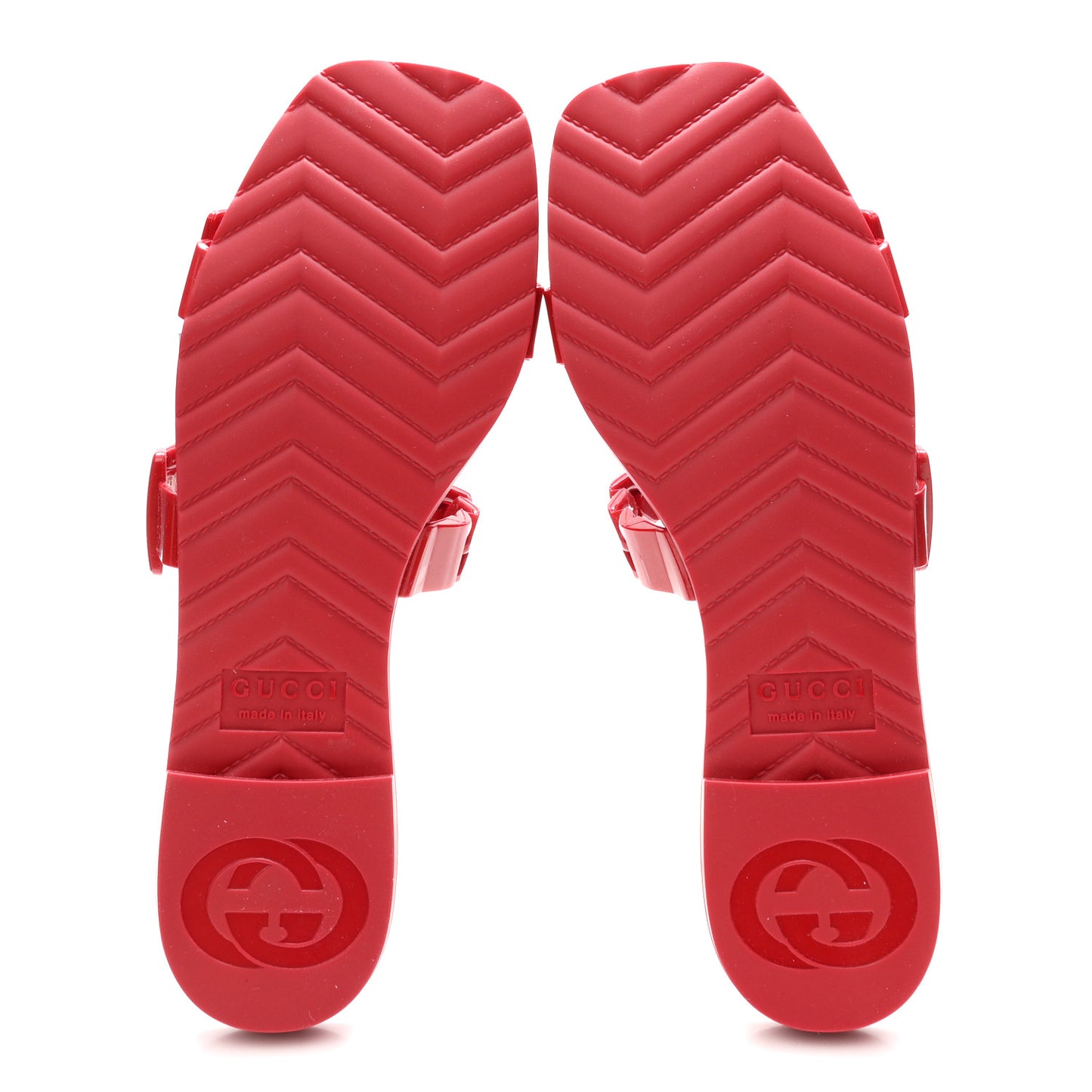 Rubber Womens Slide Sandals 36 Hibiscus Red