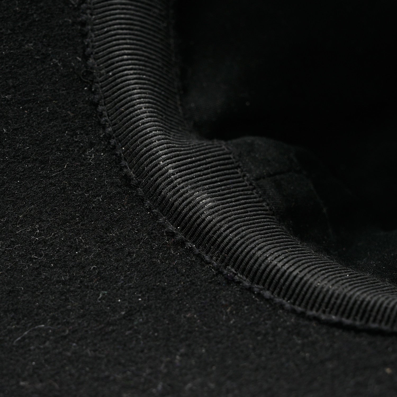 Prada Tessuto Wool Baseball Cap S Black 10 of 10