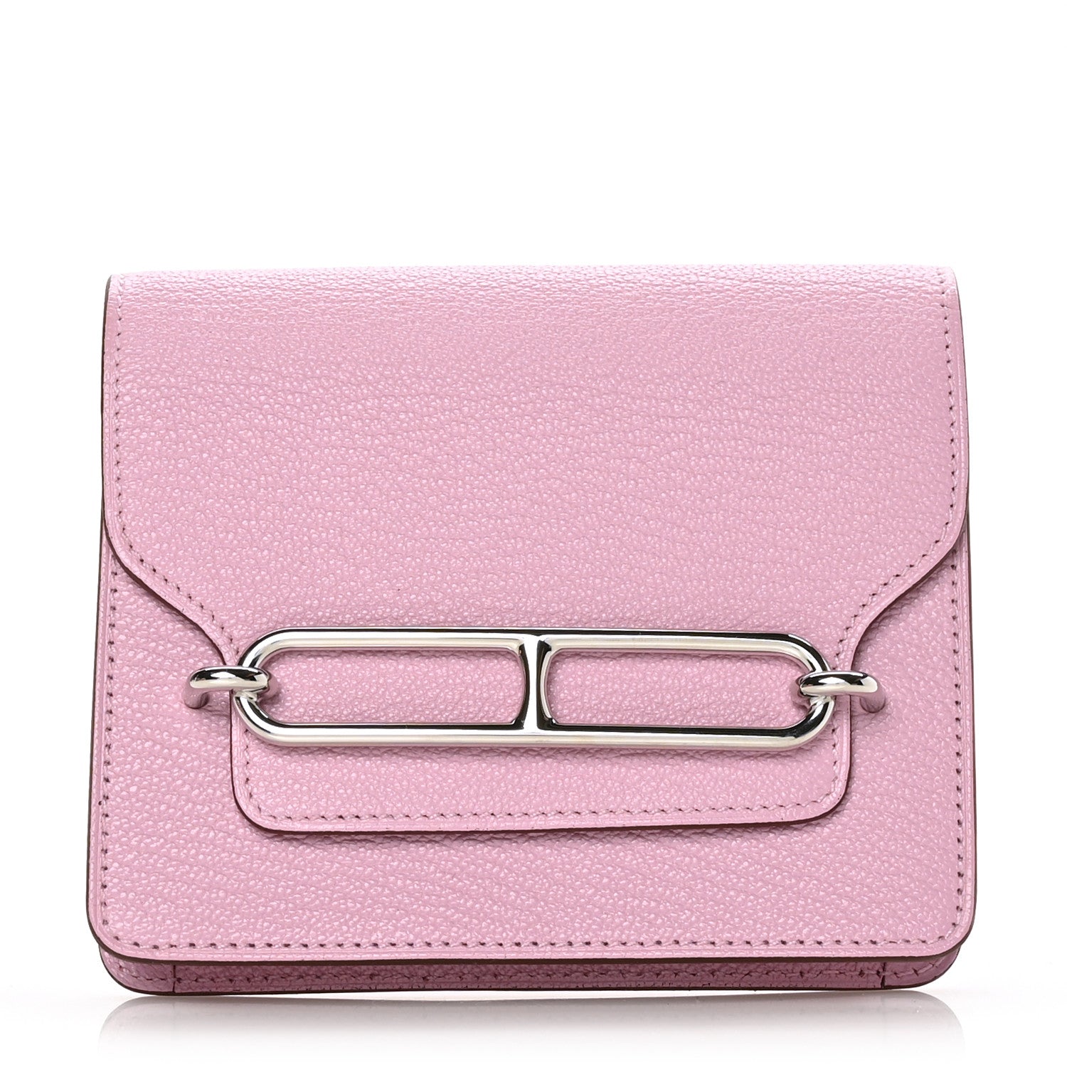 Hermes Chevre Mysore Roulis Slim Wallet Mauve Sylvestre 1 of 9