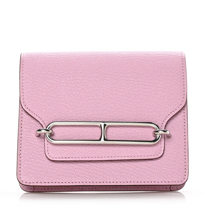 Hermes Chevre Mysore Roulis Slim Wallet Mauve Sylvestre 1 of 9