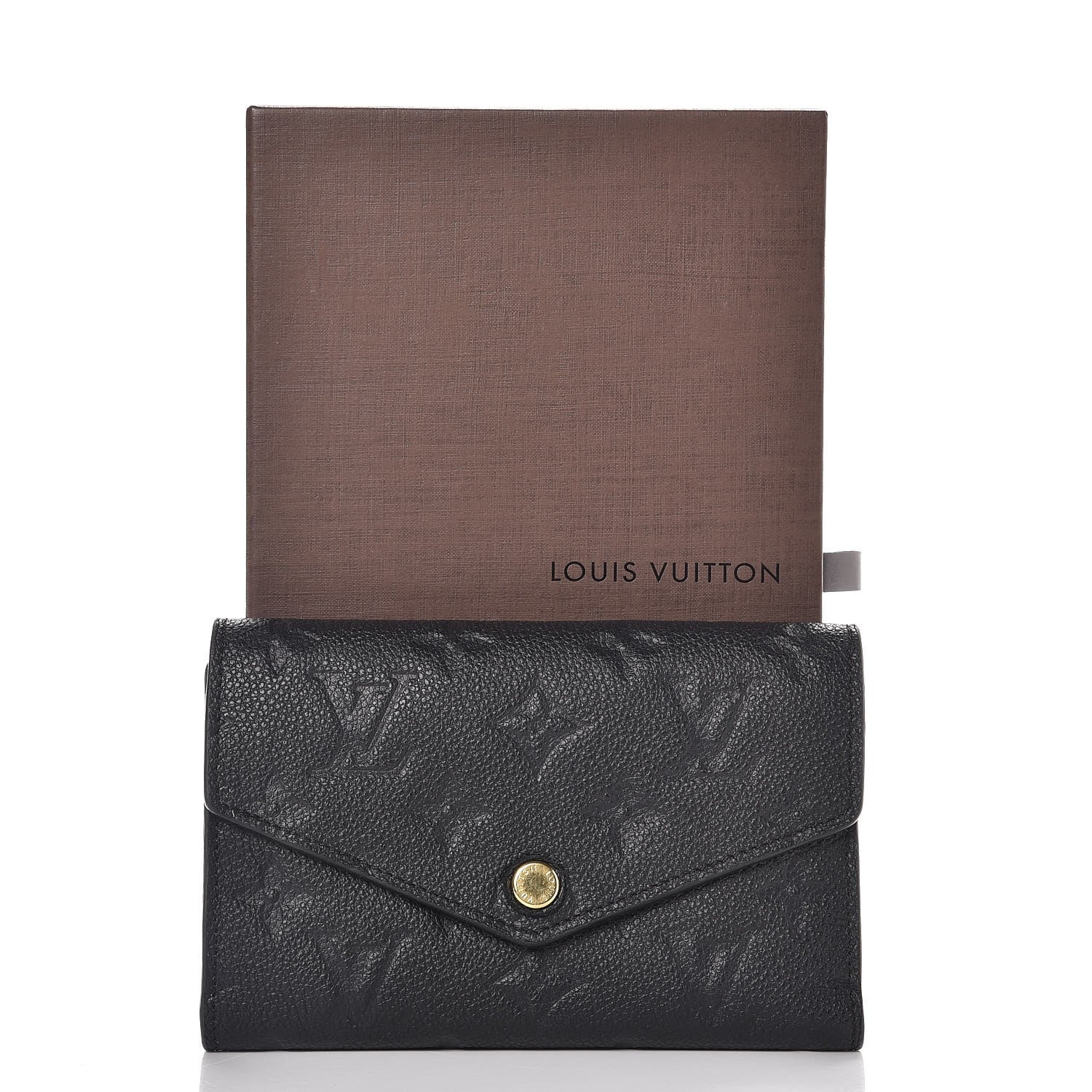 Louis Vuitton Empreinte Compact Curieuse Wallet Black 9 of 9