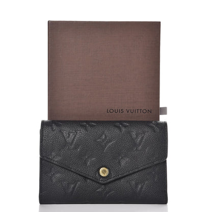 Louis Vuitton Empreinte Compact Curieuse Wallet Black 9 of 9