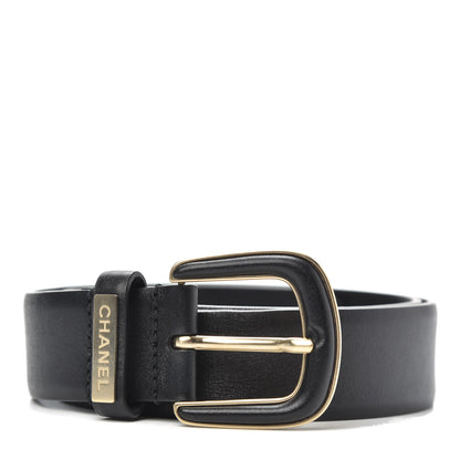 Chanel Calfskin Belt 75 30 Black 1 of 4