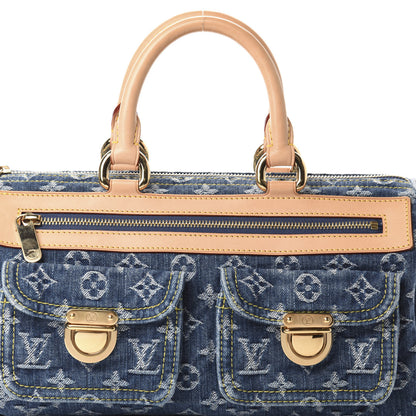 Louis Vuitton Monogram Denim Neo Speedy Blue 10 of 10