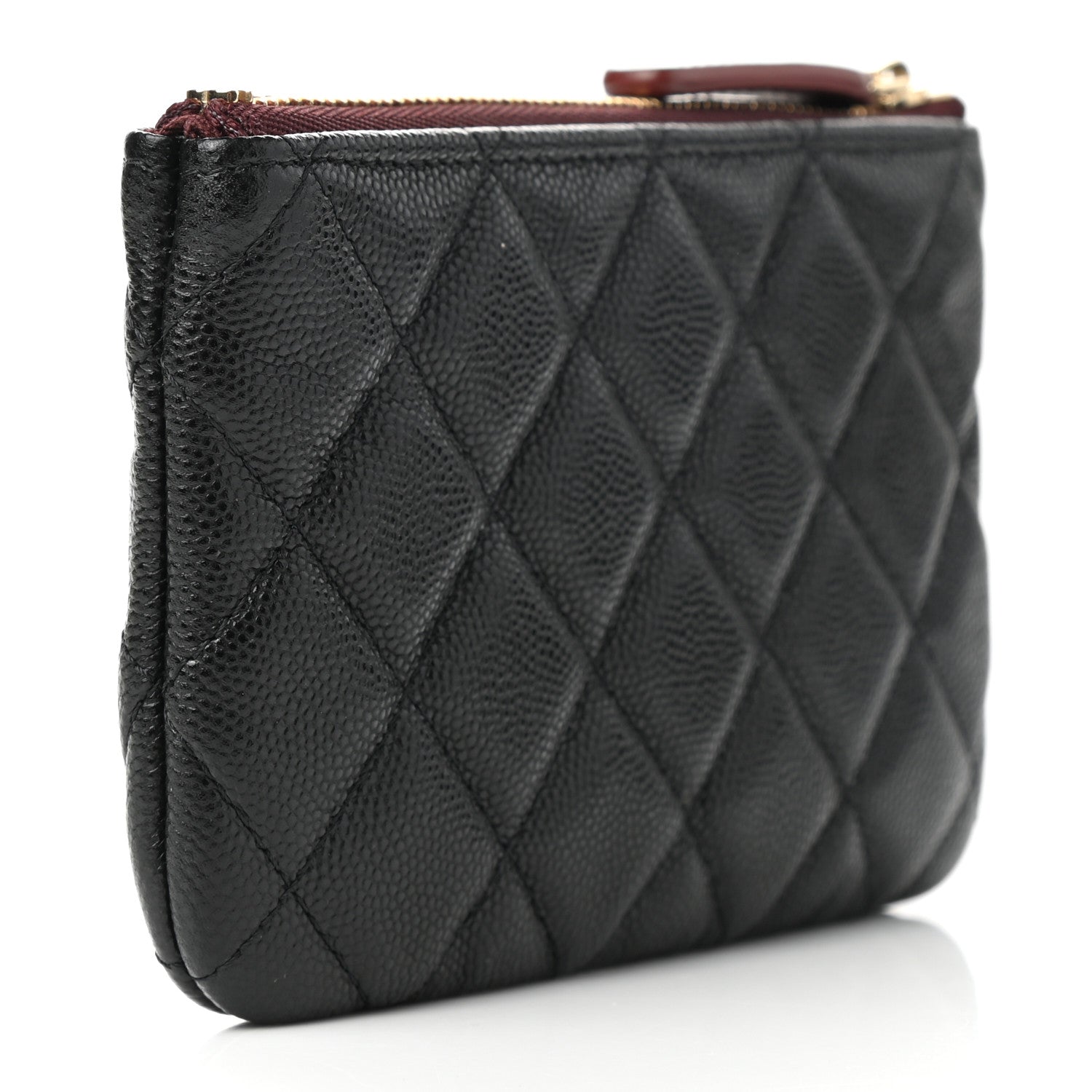Chanel Caviar Quilted Small Cosmetic Case Black 4 of 8